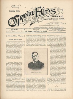 capa do A. 1, s. 1, n.º 7 de 12/11/1903