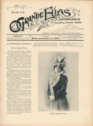 capa do A. 1, s. 1, n.º 9 de 26/11/1903
