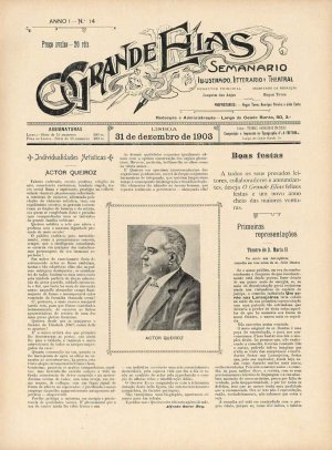 capa do A. 1, s. 1, n.º 14 de 31/12/1903