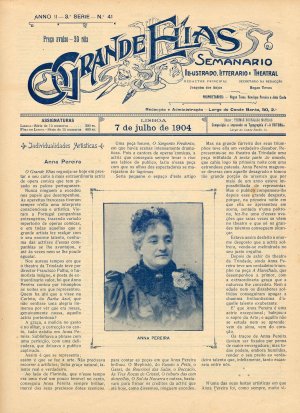 capa do A. 2, s. 3, n.º 41 de 7/7/1904