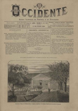 capa do A. 5, n.º 128 de 11/7/1882