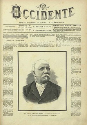 capa do A. 14, n.º 465 de 21/11/1891