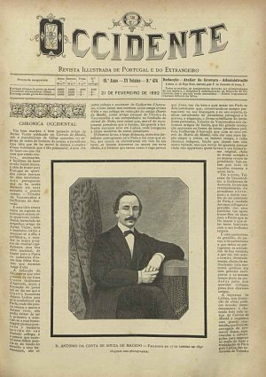 capa do A. 15, n.º 474 de 21/2/1892