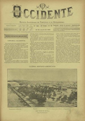 capa do A. 21, n.º 705 de 30/7/1898