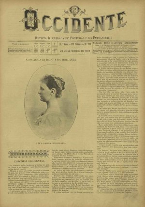 capa do A. 21, n.º 710 de 20/9/1898