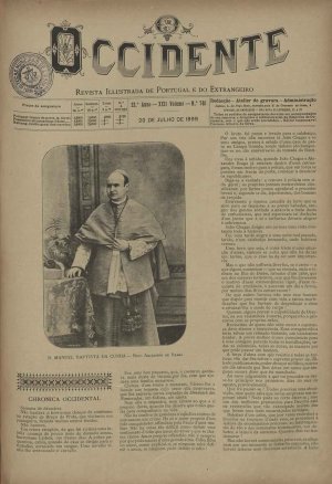 capa do A. 22, n.º 740 de 20/7/1899
