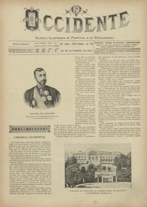 capa do A. 26, n.º 891 de 30/9/1903