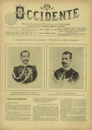 capa do A. 30, n.º 1036 de 10/10/1907