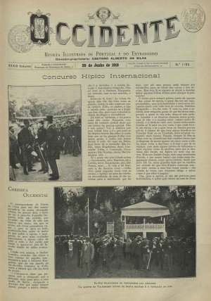 capa do A. 33, n.º 1133 de 20/6/1910