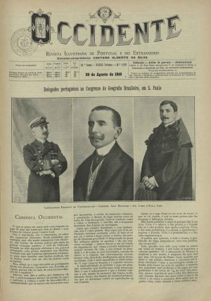 capa do A. 33, n.º 1139 de 20/8/1910