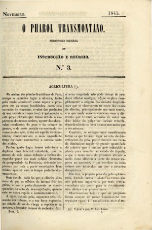 capa do N.º 3 de 0/11/1845