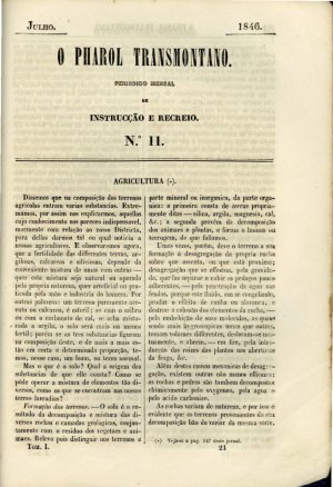 capa do N.º 11 de 0/7/1846