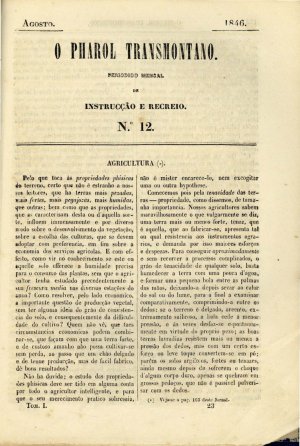 capa do N.º 12 de 0/8/1846