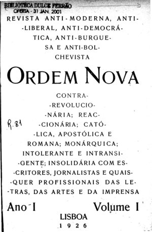 capa do N.º 1 de 0/3/1926
