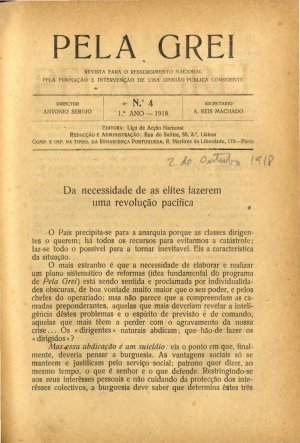 capa do A. 1, n.º 4 de 0/0/1918