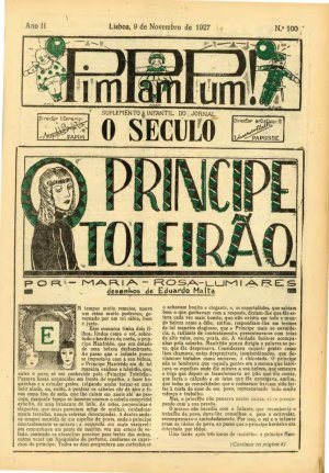 capa do A. 2, n.º 100 de 9/11/1927