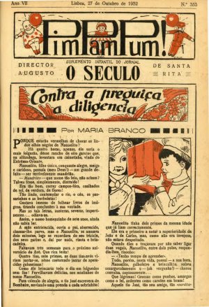 capa do A. 7, n.º 353 de 27/10/1932