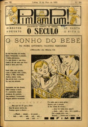 capa do A. 8, n.º 382 de 18/5/1933