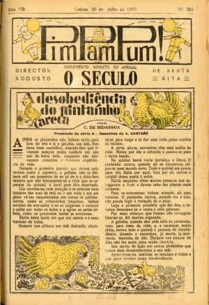 capa do A. 8, n.º 391 de 27/7/1933