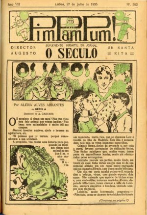 capa do A. 8, n.º 392 de 27/7/1933