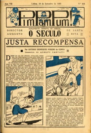 capa do A. 8, n.º 401 de 28/9/1933