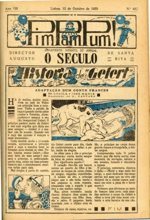 capa do A. 8, n.º 403 de 12/10/1933