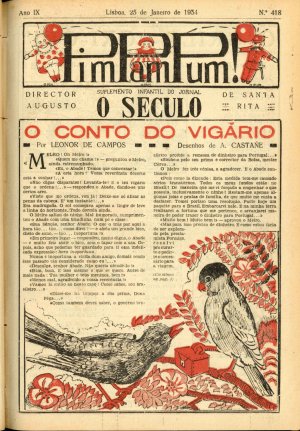 capa do A. 9, n.º 418 de 25/1/1934
