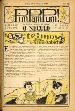 capa do A. 9, n.º 425 de 15/3/1934