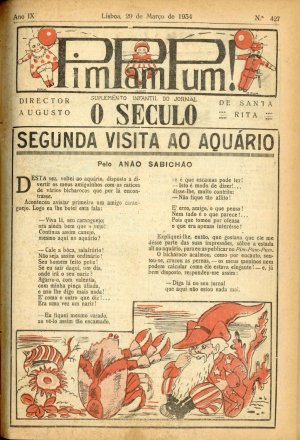 capa do A. 9, n.º 427 de 29/3/1934