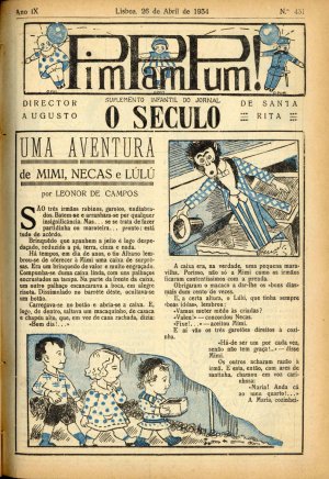 capa do A. 9, n.º 431 de 26/4/1934