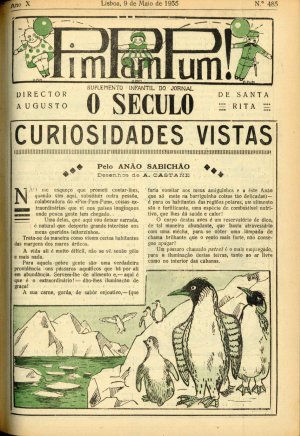 capa do A. 10, n.º 485 de 9/5/1935