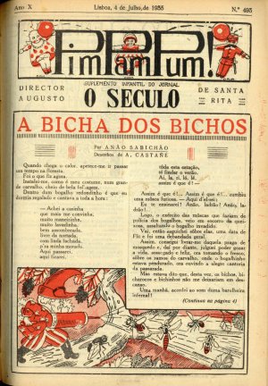 capa do A. 10, n.º 493 de 4/7/1935