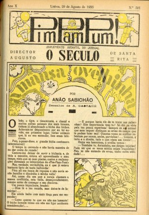 capa do A. 10, n.º 501 de 29/8/1935