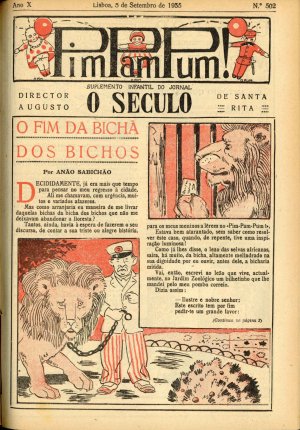 capa do A. 10, n.º 502 de 5/9/1935