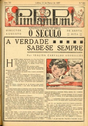 capa do A. 12, n.º 581 de 11/3/1937