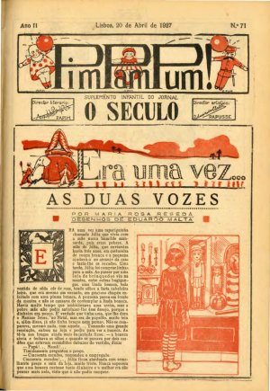 capa do A. 2, n.º 71 de 20/4/1927