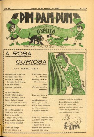 capa do A. 15, n.º 729 de 18/1/1940