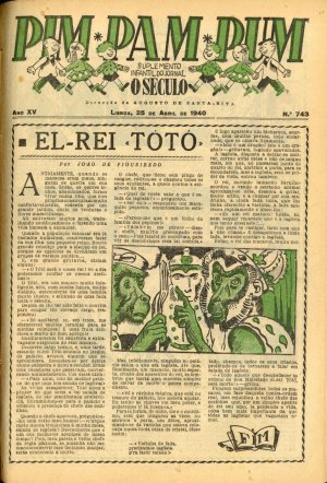 capa do A. 15, n.º 743 de 25/4/1940