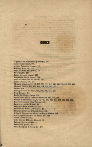 capa do Índice vol. 3 de 0/0/1861