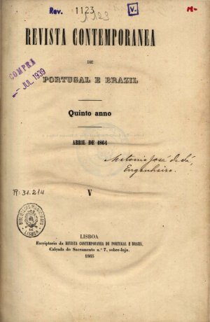 capa do Vol. 5, [n.º 1] de 0/4/1864