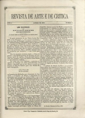 capa do A. 1, n.º 4 de 0/1/1879