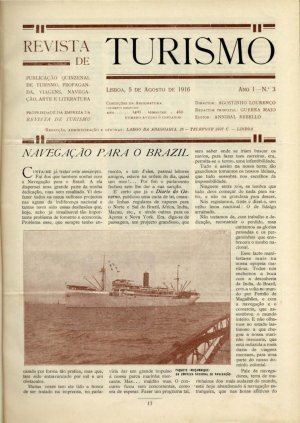 capa do A. 1, n.º 3 de 5/8/1916