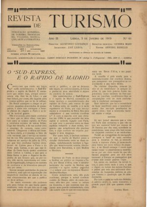 capa do A. 3, n.º 61 de 5/1/1919