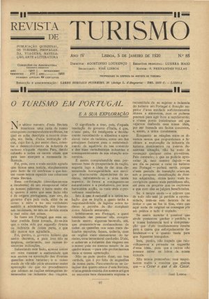 capa do A. 4, n.º 85 de 5/1/1920
