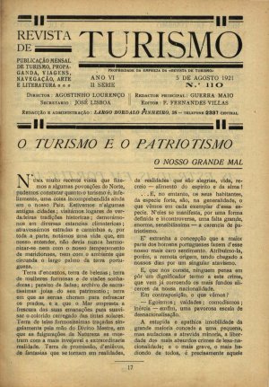 capa do A. 6, n.º 110 de 5/8/1921