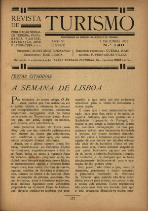 capa do A. 6, n.º 120 de 5/6/1922