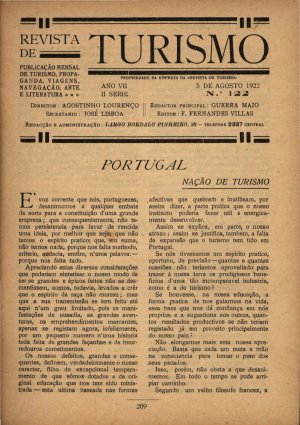capa do A. 7, n.º 122 de 5/8/1922
