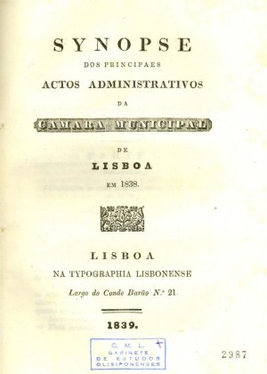capa do Em 1838 de 0/0/1838